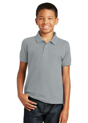 Port Authority® Youth Core Classic Pique Polo. Y100 - Gusty Grey | Port Authority