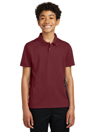 Port Authority® Youth Dry Zone® UV Micro-Mesh Polo Y110 - Burgundy | Port Authority