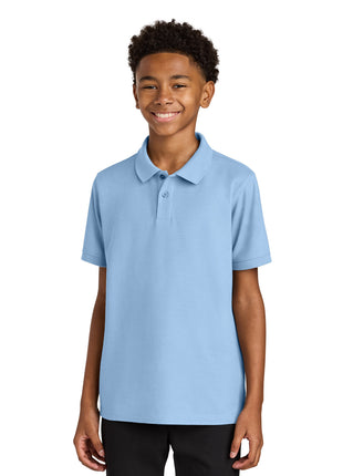 Port Authority® Youth Wearever Signature Pique Polo Y200 - Cloud Blue | Port Authority