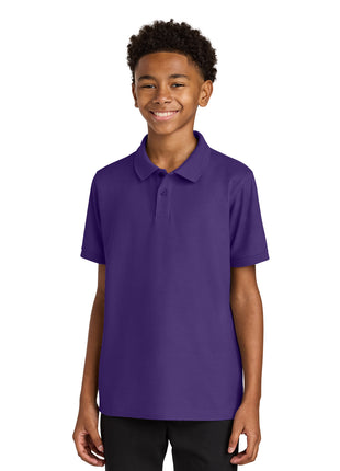 Port Authority® Youth Wearever Signature Pique Polo Y200 - Prism Purple | Port Authority