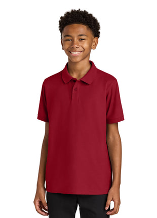 Port Authority® Youth Wearever Signature Pique Polo Y200 - Rich Red | Port Authority