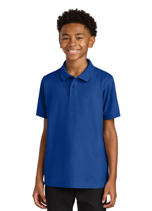 Port Authority® Youth Wearever Signature Pique Polo Y200 - True Royal | Port Authority