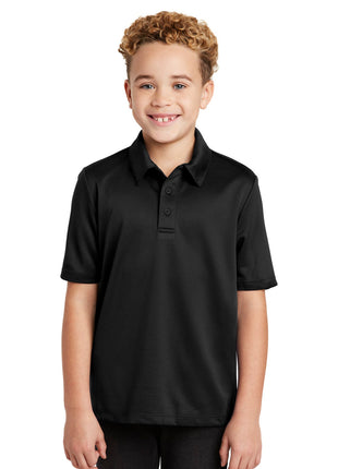 Port Authority® Youth Silk Touch™ Performance Polo. Y540 - Black | Port Authority