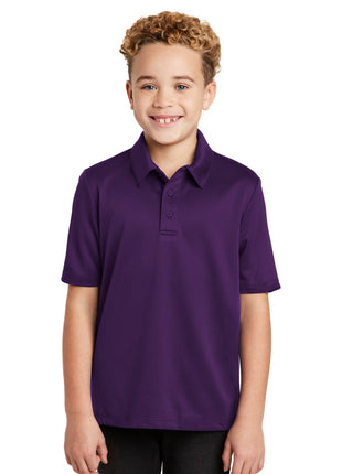 Port Authority® Youth Silk Touch™ Performance Polo. Y540 - Bright Purple | Port Authority
