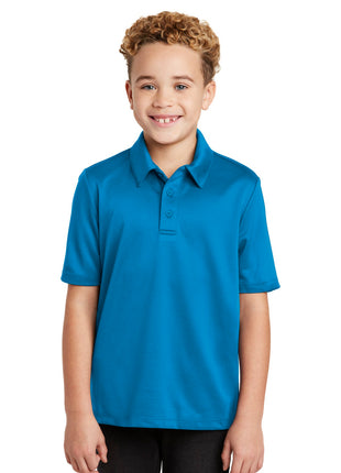 Port Authority® Youth Silk Touch™ Performance Polo. Y540 - Brilliant Blue | Port Authority