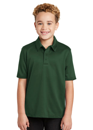 Port Authority® Youth Silk Touch™ Performance Polo. Y540 - Dark Green | Port Authority