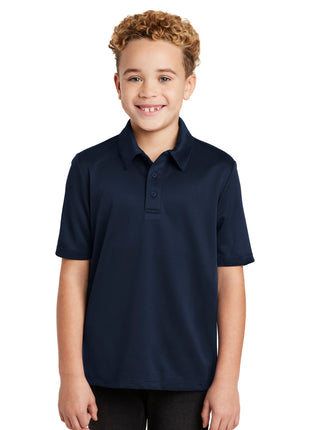 Port Authority® Youth Silk Touch™ Performance Polo. Y540 - Navy | Port Authority