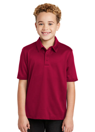 Port Authority® Youth Silk Touch™ Performance Polo. Y540 - Red | Port Authority