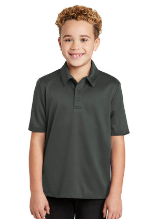 Port Authority® Youth Silk Touch™ Performance Polo. Y540 - Steel Grey | Port Authority