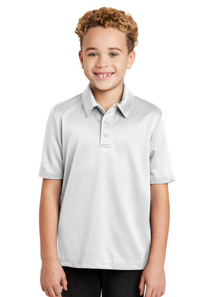 Port Authority® Youth Silk Touch™ Performance Polo. Y540 - White | Port Authority