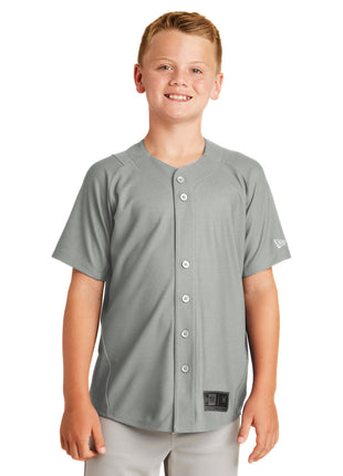 New Era ® Youth Diamond Era Full-Button Jersey. YNEA220 - Grey | New Era