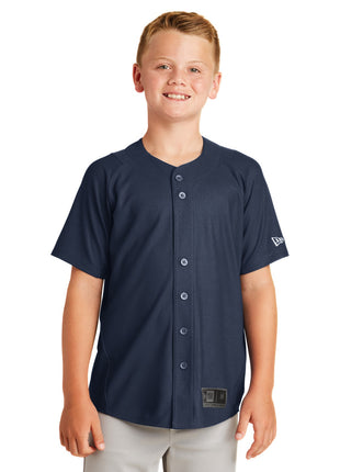 New Era ® Youth Diamond Era Full-Button Jersey. YNEA220 - True Navy | New Era