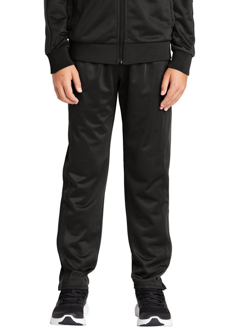 Sport-Tek ® Youth Tricot Track Jogger. YPST95 - Black | Sport-Tek