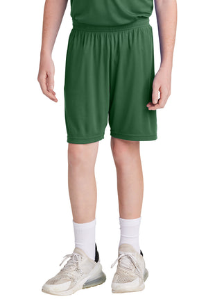Sport-Tek® Youth Competitor™ United 5" Short YST103 - Forest Green/ White | Sport-Tek
