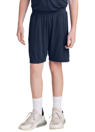 Sport-Tek® Youth Competitor™ United 5" Short YST103 - True Navy/ White | Sport-Tek