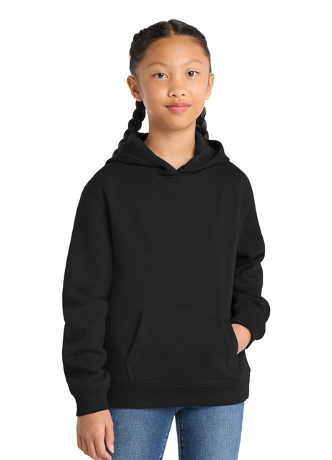 Sport-Tek® Youth Pullover Hooded Sweatshirt. YST254 - Black | Sport-Tek