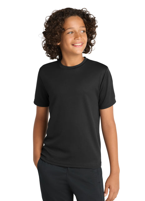 Sport-Tek® Youth PosiCharge® RacerMesh® Tee. YST340 - Black | Sport-Tek