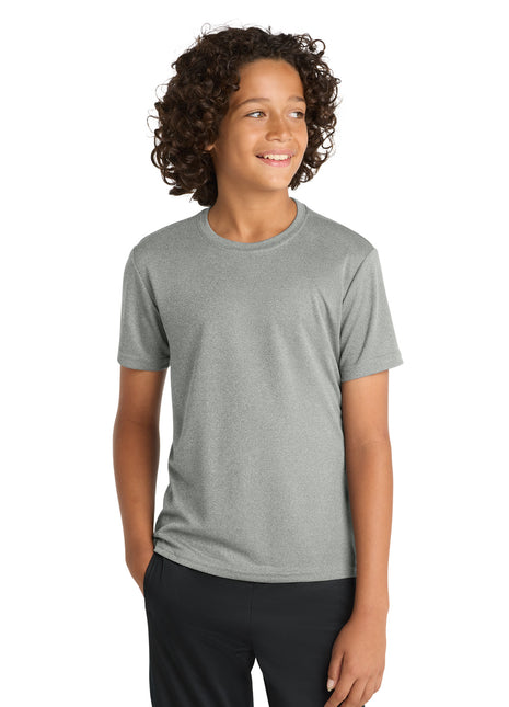 Sport-Tek® Youth PosiCharge® RacerMesh® Tee. YST340 - Grey Heather | Sport-Tek
