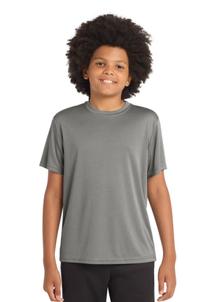 Sport-Tek® Youth PosiCharge® Competitor™ Tee. YST350 - Grey Concrete Heather | Sport-Tek