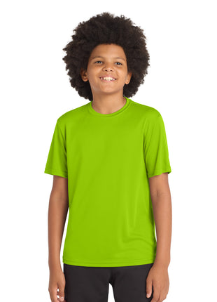 Sport-Tek® Youth PosiCharge® Competitor™ Tee. YST350 - Lime Shock | Sport-Tek