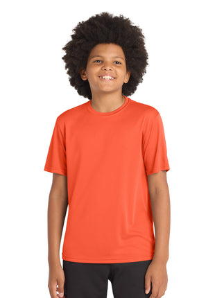 Sport-Tek® Youth PosiCharge® Competitor™ Tee. YST350 - Neon Orange | Sport-Tek
