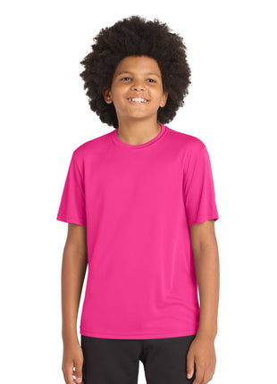 Sport-Tek® Youth PosiCharge® Competitor™ Tee. YST350 - Neon Pink | Sport-Tek