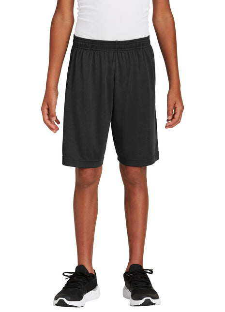 Sport-Tek ® Youth PosiCharge ® Competitor ™ Pocketed Short. YST355P - Black | Sport-Tek
