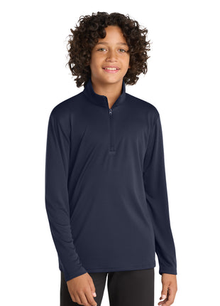 Sport-Tek ® Youth PosiCharge ® Competitor ™ 1/4-Zip Pullover. YST357 - True Navy | Sport-Tek