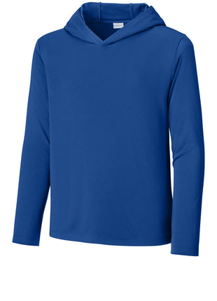 Sport-Tek® Youth Posi-UV® Pro Long Sleeve Hoodie YST420LSH - True Royal | Sport-Tek