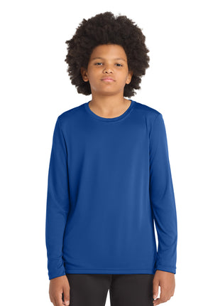 Sport-Tek ® Youth Posi-UV® Pro Long Sleeve Tee. YST420LS - True Royal | Sport-Tek