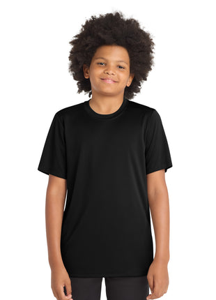 Sport-Tek ® Youth Posi-UV® Pro Tee. YST420 - Black | Sport-Tek