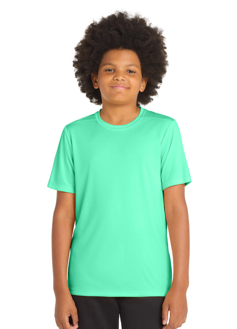 Sport-Tek ® Youth Posi-UV® Pro Tee. YST420 - Bright Seafoam | Sport-Tek