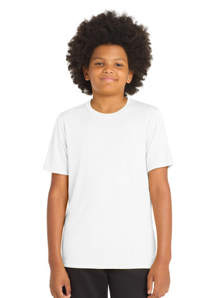 Sport-Tek ® Youth Posi-UV® Pro Tee. YST420 - White | Sport-Tek