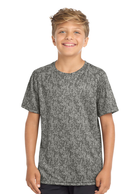 Sport-Tek ® Youth Digi Camo Tee. YST460 - Grey Concrete | Sport-Tek