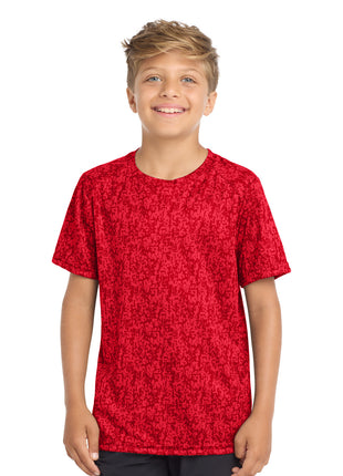 Sport-Tek ® Youth Digi Camo Tee. YST460 - True Red | Sport-Tek