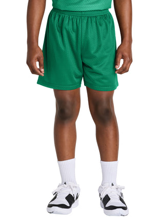 Sport-Tek® Youth PosiCharge® Mesh 5" Short YST5100 - Kelly Green | Sport-Tek