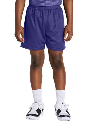 Sport-Tek® Youth PosiCharge® Mesh 5" Short YST5100 - Purple | Sport-Tek