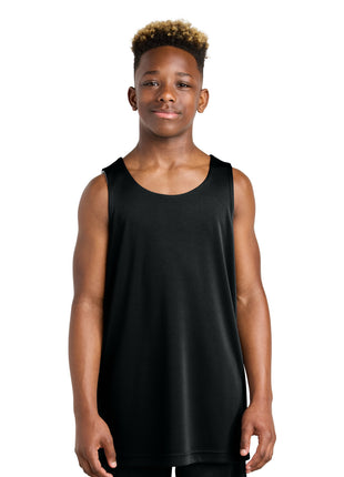 Sport-Tek® Youth PosiCharge® Competitor™ Rev Tank YST551 - Black/ White | Sport-Tek