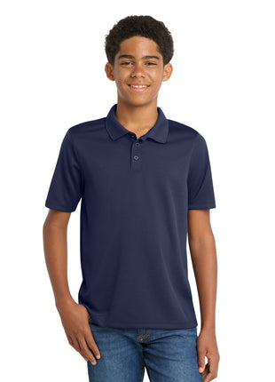 Sport-Tek® Youth PosiCharge® RacerMesh® Polo. YST640 - True Navy | Sport-Tek