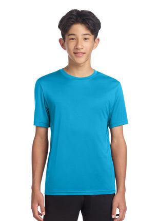 Sport-Tek® Youth PosiCharge® Re-Compete Tee YST720 - Atomic Blue | Sport-Tek
