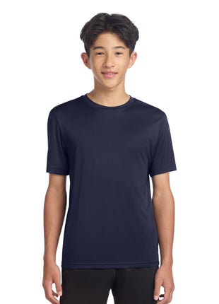 Sport-Tek® Youth PosiCharge® Re-Compete Tee YST720 - True Navy | Sport-Tek