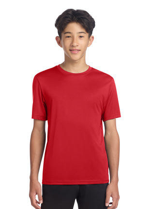 Sport-Tek® Youth PosiCharge® Re-Compete Tee YST720 - True Red | Sport-Tek