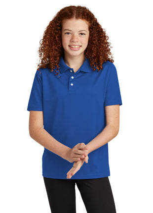 Sport-Tek® Youth UV Micropique Polo YST740 - True Royal | Sport-Tek